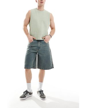 Another Influence – weite denim-jorts - Blau