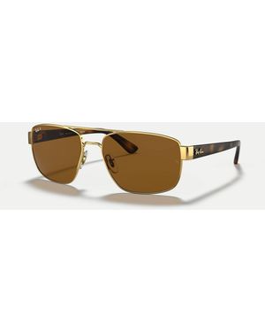 Ray-Ban – rb3663 – unregelmäßige polarisierte sonnenbrille - Natur