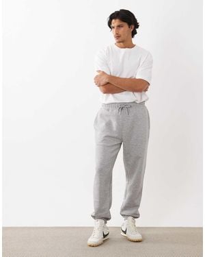 ASOS Joggers Gris Jaspeado Básicos De Corte Tapered De