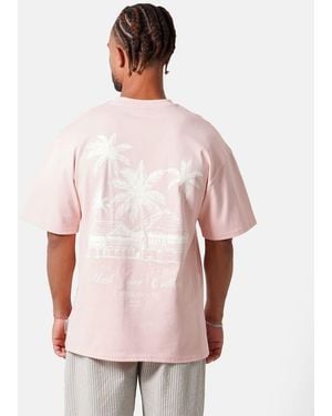 Sixth June T-Shirt Met 'Caribbean Soul'-Print En Korte Mouwen - Roze