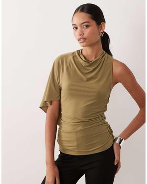 Mango Hoogsluitende Blouse - Groen