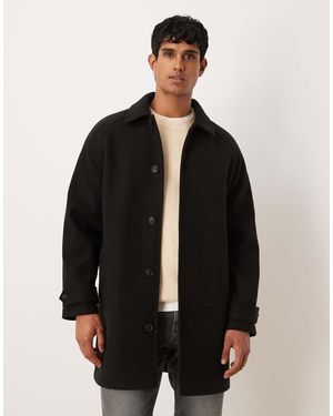 ASOS Wool Look Carcoat - Black