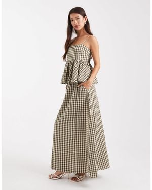 ASOS A Line Maxi Skirt - Natural
