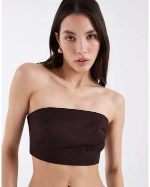 ASOS Tailored Bandeau Top - Black
