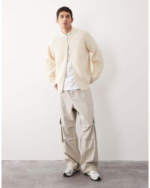 ASOS COLLECTIVE Oversized Cargos - Natural