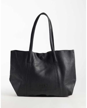 Barneys Originals Leather Tote Bag - Black