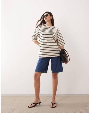 ARRANGE Oversized Premium Heavy Weight T-shirt - Blue
