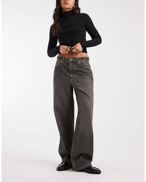 Collusion Antifit Jeans Met Halfhoge Taille - Meerkleurig