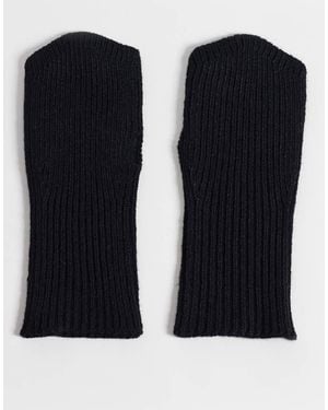 ASOS Palm Warmer Fingerless Gloves - Black