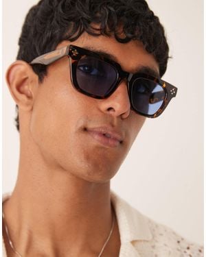 ASOS Premium Chunky Square Sunglasses - Brown