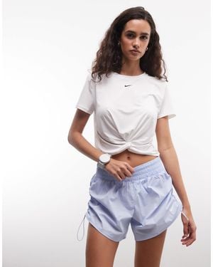 Nike Nike One Training Dri-fit High Rise 5 Inch Shorts - White