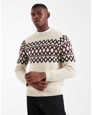 New Look Fairisle Knit Jumper - Natural