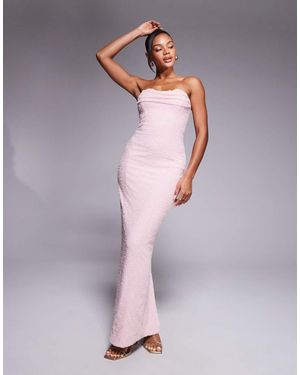 Oh Polly Palermo Embellished Corset Midaxi Dress - Pink