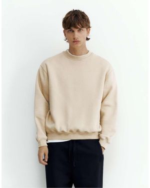 Pull&Bear Relaxed-Fit Sweatshirt - Naturel