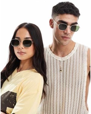 A.Kjærbede Hello Round Metal Frame Sunglasses - Multicolour