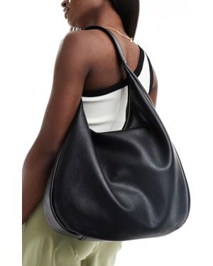 Pull&Bear Slouchy City Bag - Black