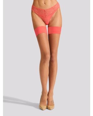 Ann Summers Plain Top Hold Ups - Orange
