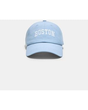 Stradivarius Boston bestickte sportkappe - Blau