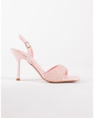 SIMMI Simmi London Cindy Heeled Sandals With Sequins - Pink