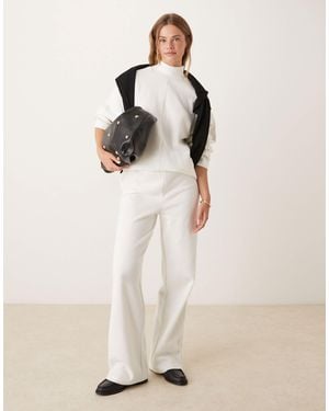 ASOS Supersoft Co-ord Wide Leg jogger - Natural