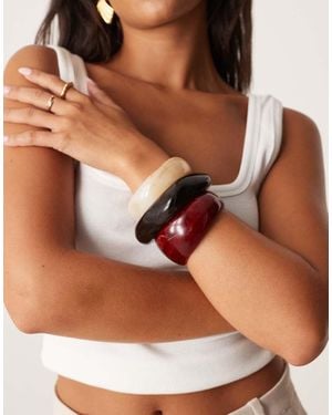 Mango Set Van Armbanden - Bruin