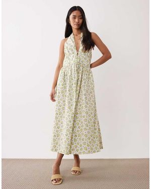 Nobody's Child Lilijana Halter Midi Dress - Natural
