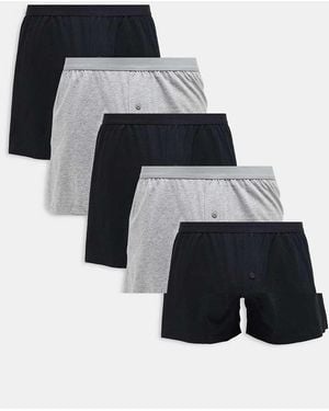 ASOS 5 Pack Boxers - Black