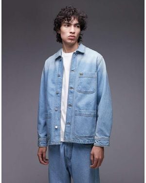 Lacoste Denim Over Shirt - Blue