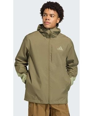 adidas Originals Terrex Multi 2.5 Layer Climaproof Rain Jacket - Green