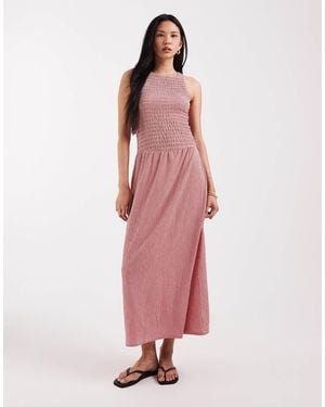 ONLY Sleeveless Midaxi Smock Dress - Pink