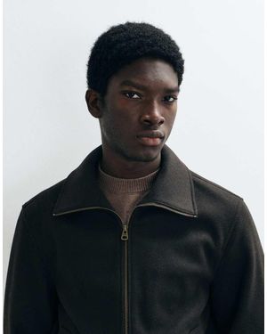 Mango Bomber Sartoriale Scuro - Nero