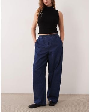 ARKET Soft Denim Barrel Leag Jeans - Blue
