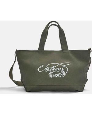 Pull&Bear – shopper-tasche aus canvas - Grün