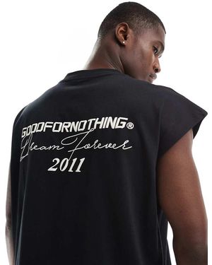 Good For Nothing Forever Relaxed Vest - Black