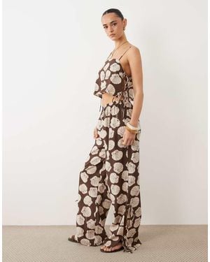 ASOS Beach Trouser - Natural