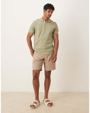 Abercrombie & Fitch 7" Tailored Shorts - Natural