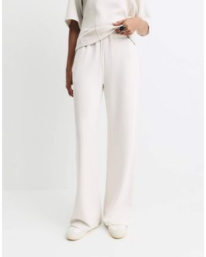 Pull&Bear Wide-leg Joggers - White