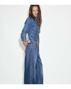 Stradivarius Petite D80 Barrel Fit Jeans - Blue