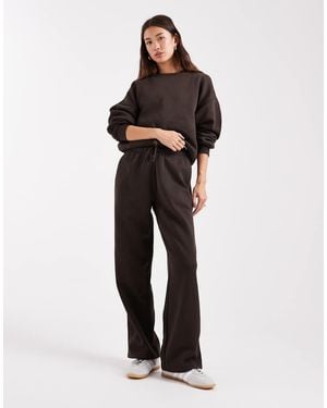 ONLY Jersey Joggingbroek Met Rechte Pijpen - Zwart