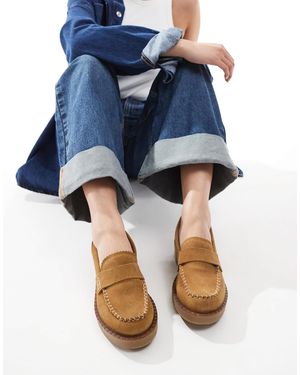 OFF THE HOOK – romford – lässige leder-loafer zum reinschlüpfen - Blau