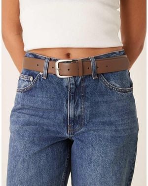 ASOS Waist And Hip Jeans Classic Jean Belt - Blue