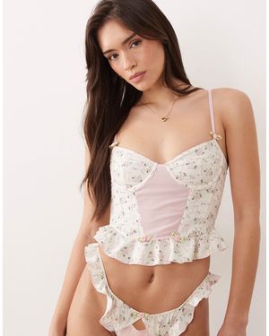 Wild Lovers Scarlett Ditsy Floral Corset - Multicolor