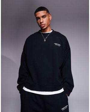 River Island Essential Crew Neck Sweatshirt Co-ord - Blue