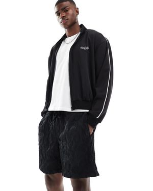 Jack & Jones Jacquard Pull On Short Co-ord - Black