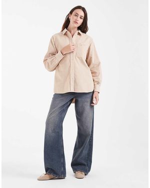 Lacoste Oversized Corduroy Overhemd - Blauw