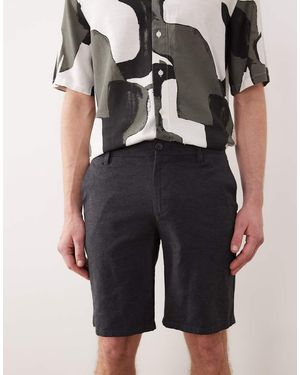 Only & Sons Linen Mix Chino Short - Black