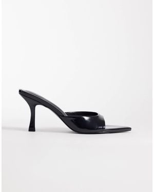 ASOS Hotline Pointed Toe Heeled Mules - Black