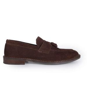 Thomas Crick 'Clinton' Leather Tassel Formal Loafer Shoes - Black
