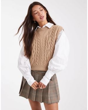 ASOS – taillierter pullover - Braun