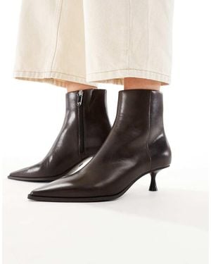 ALDO Emmalie Kitten Heeled Ankle Boots - Brown